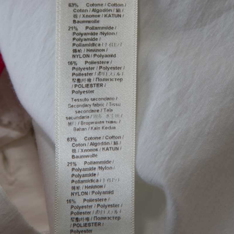 Pre-owned Roberto Cavalli White Brasso Feather Print Cotton Shirt Dress S